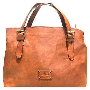 Robe di Firenze Italian leather women’s briefcase